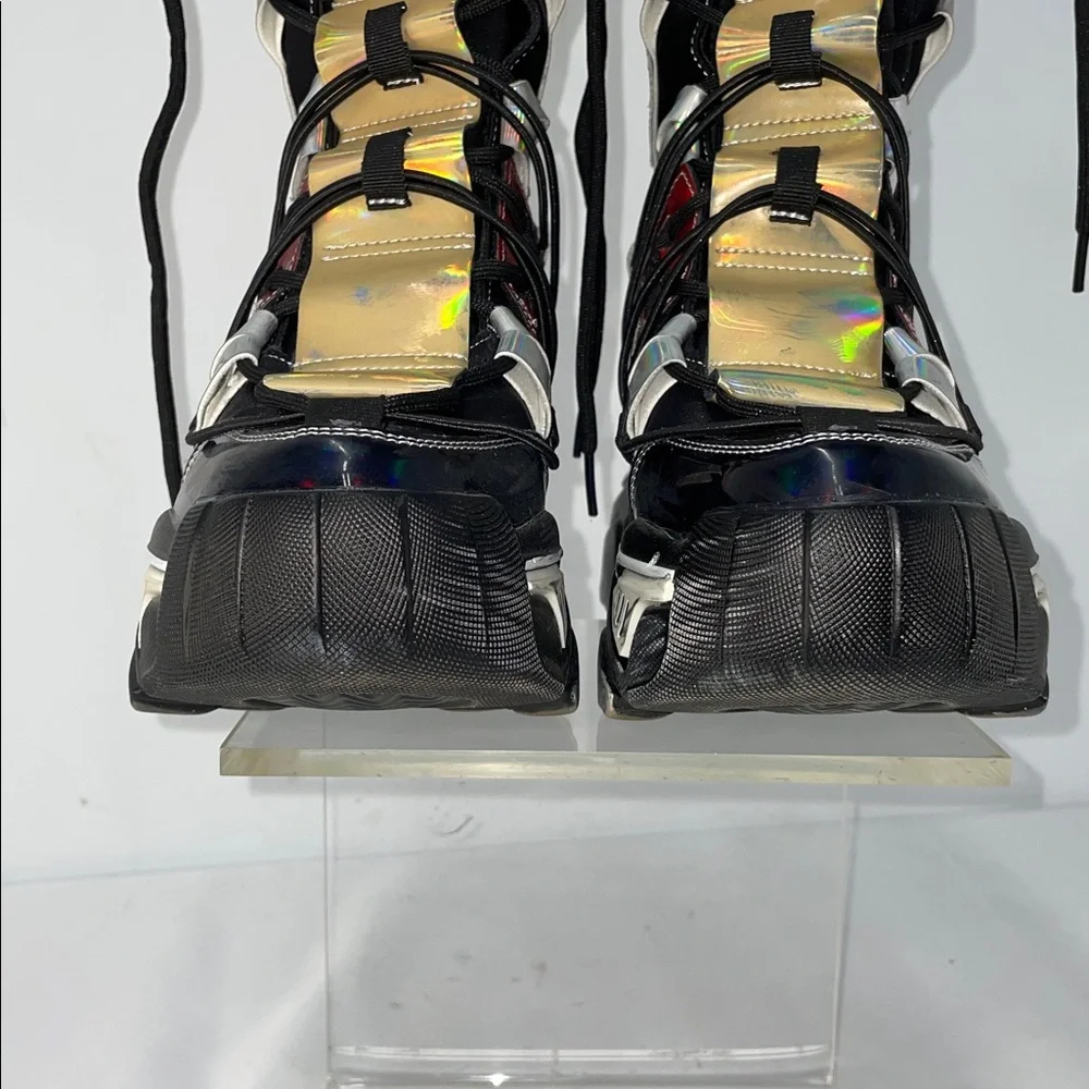 HOLOGRAPHIC HI TOP SNEAKERS FTL-02-072 - Picture 8 of 9